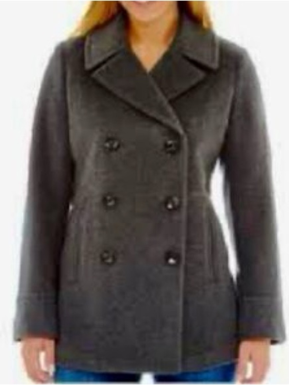St. John Wool/Cashmere Grey Coat size M NWOT condition